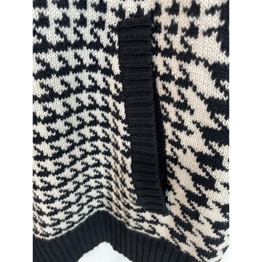 Sean John Men's Black White Colorblock Heavy Cardigan Full ZipSweater Size 3XL - Picture 6 of 9